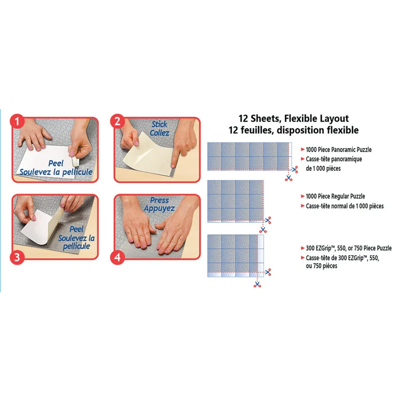 Peel & Stick Puzzle Glue Sheets