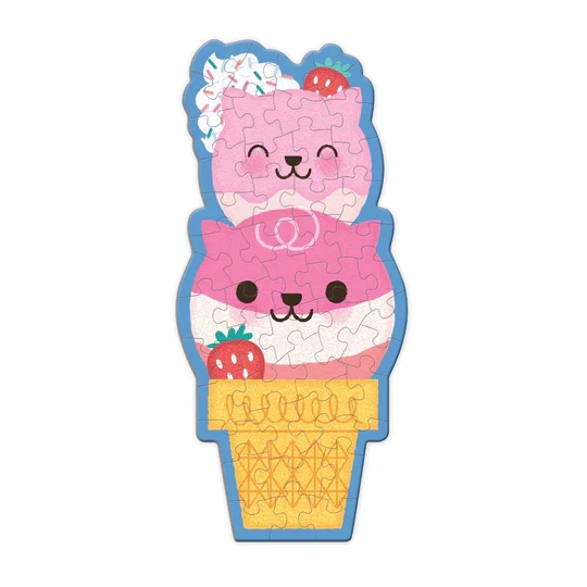 MINI Strawberry Cat Cone Scratch & Sniff (48pcs)