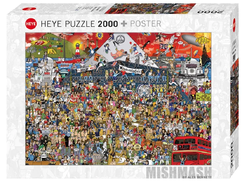 PFG Mishmash - British Music History, Alex Bennett (2000pcs) (Usage/Used - PUZZLES FOR GOOD)