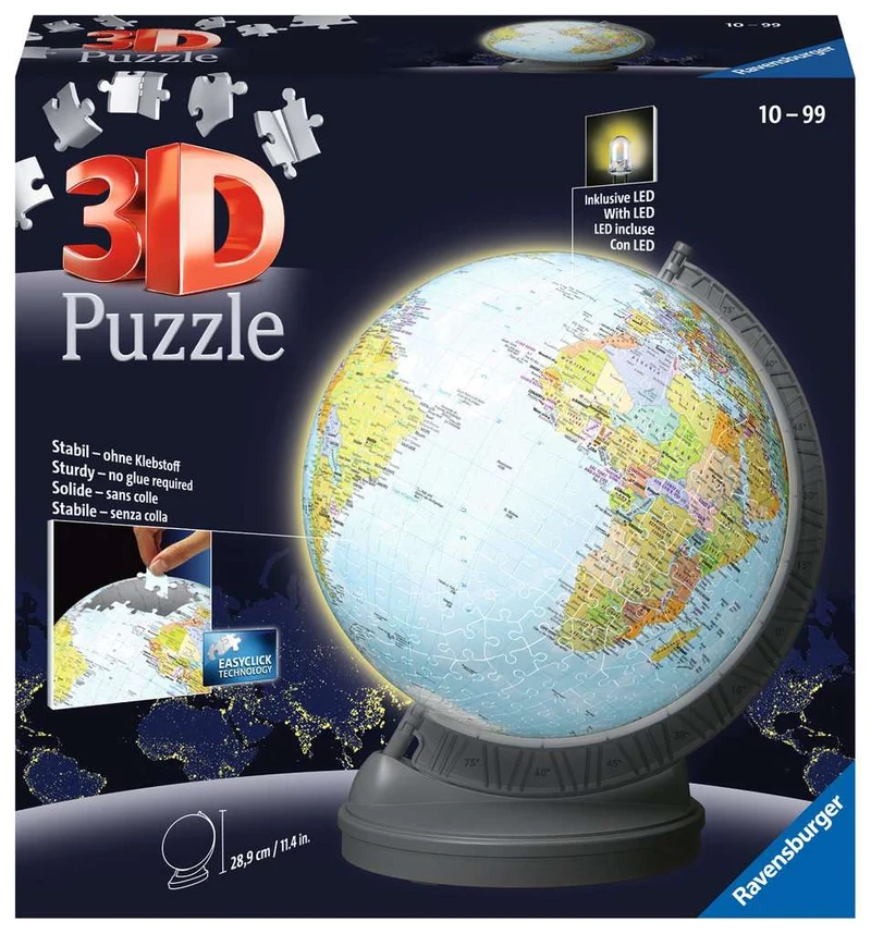 Ravensburger Globe With Light (3D Puzzle) (540 pcs)
