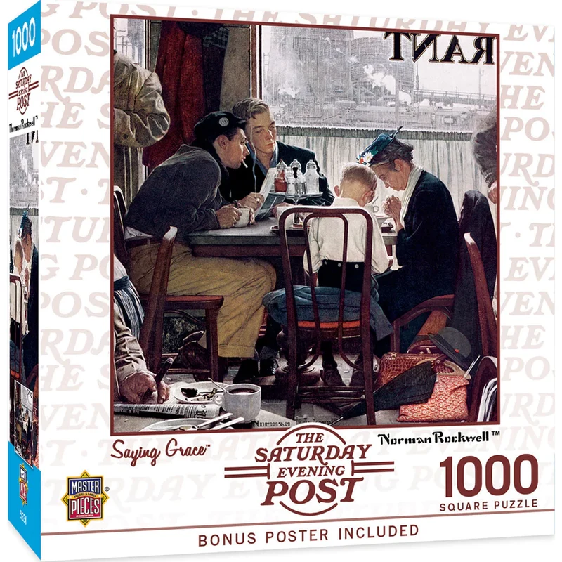 Saturday Evening Post - Saying Grace, Norman Rockwell (1000pcs)
