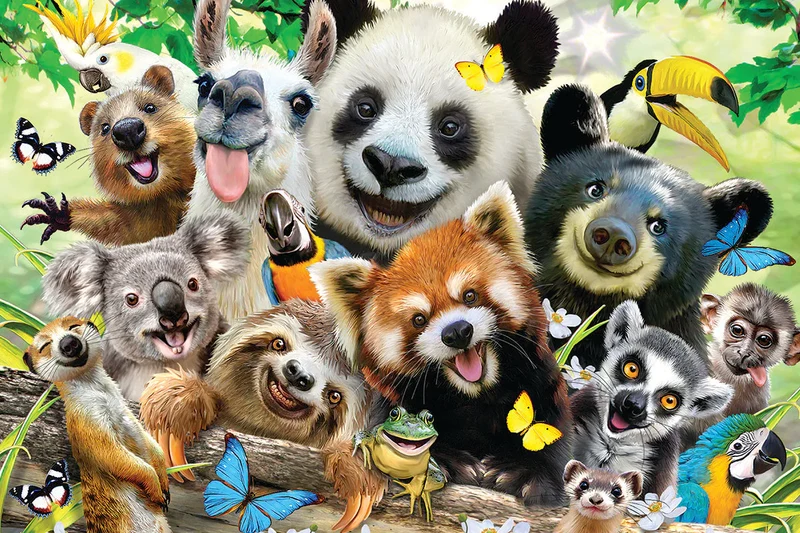 Bush Babies Selfie, Howard Robinson (3D Puzzle) (150pcs)