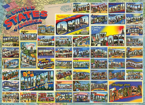 PFG Vintage American Postcards (Usage/Used - PUZZLES FOR GOOD)