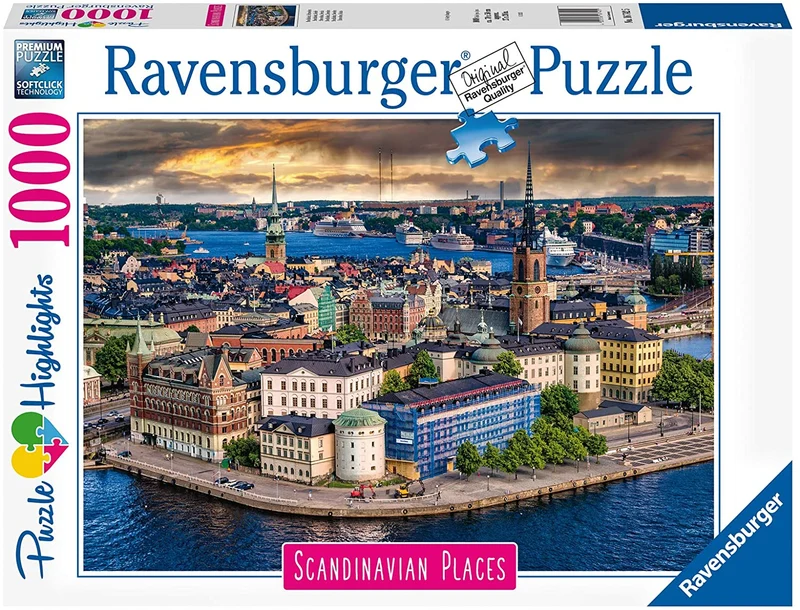 Ravensburger Scandinavian Places - Stockholm, Sweden (1000pcs)