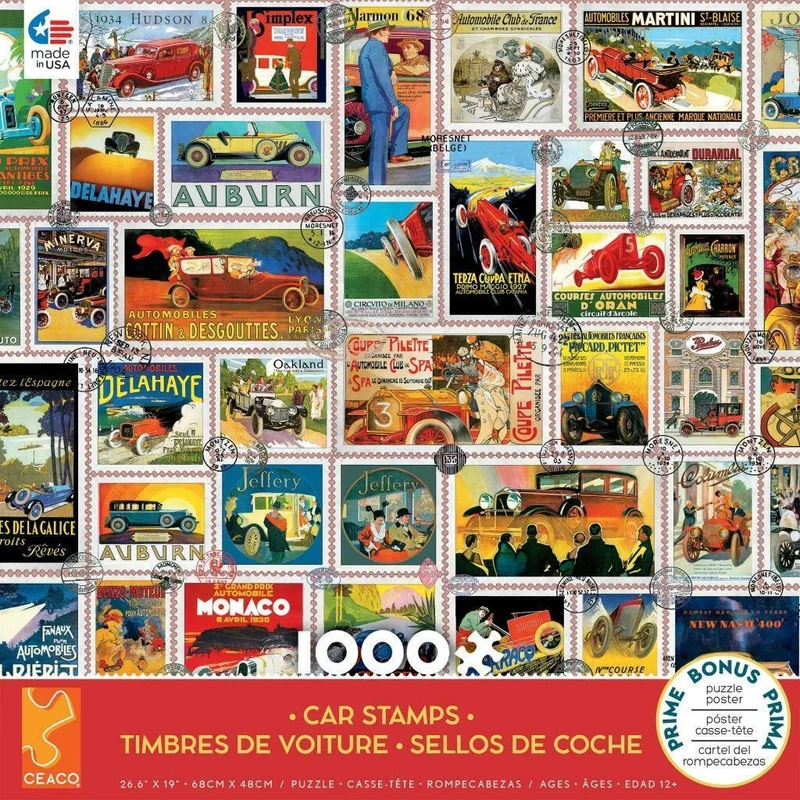 PFG Car Stamps (1000pcs) (Usage/Used - PUZZLES FOR GOOD)