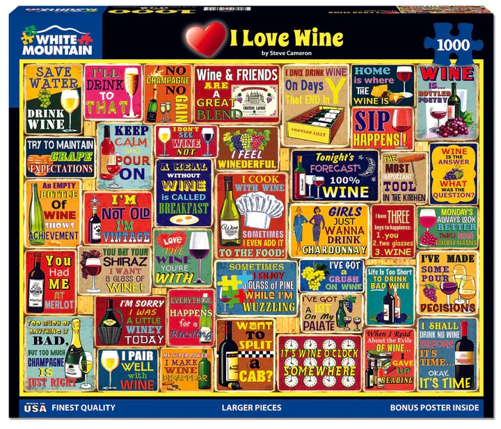 I Love Wine, Steve Cameron (1000pcs)
