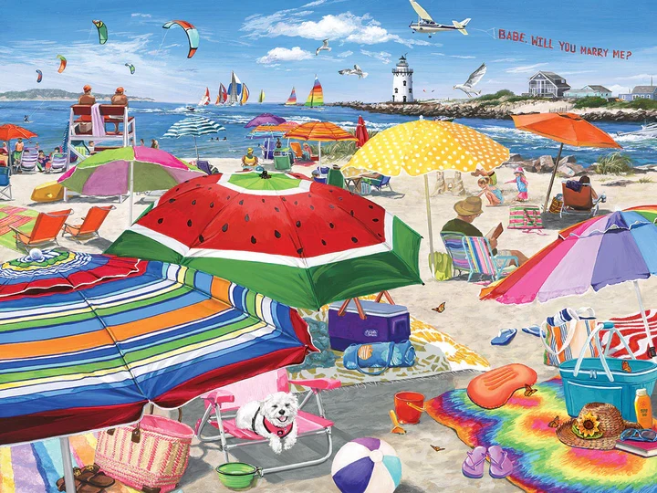 Beach Umbrellas, Joelle McIntyre (500pcs)