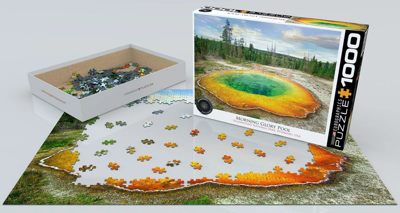PFG HDR Photography - Morning Glory Pool, Yellowstone National Park (Usage/Used - PUZZLES FOR GOOD)