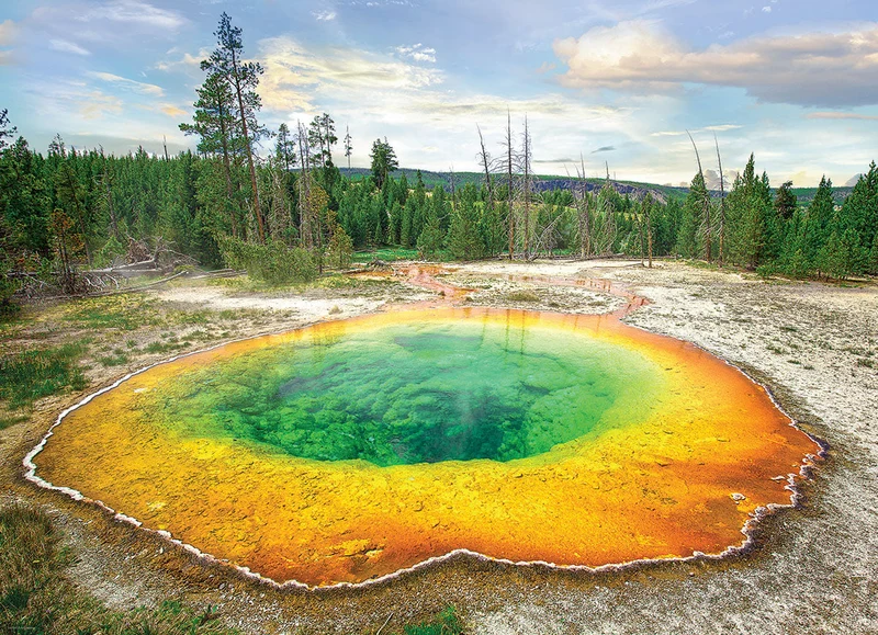 PFG HDR Photography - Morning Glory Pool, Yellowstone National Park (Usage/Used - PUZZLES FOR GOOD)