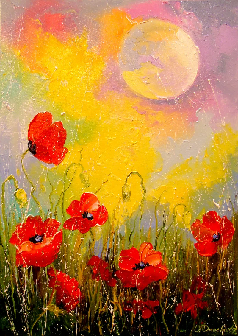 Poppies in the Moonlight (1000pcs)