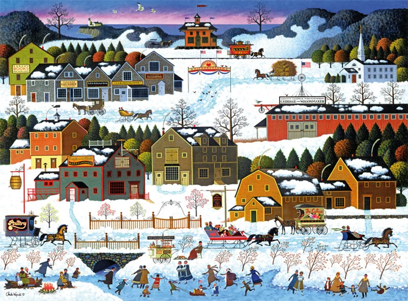 Hickory Haven Canal, Charles Wysocki (1000pcs)