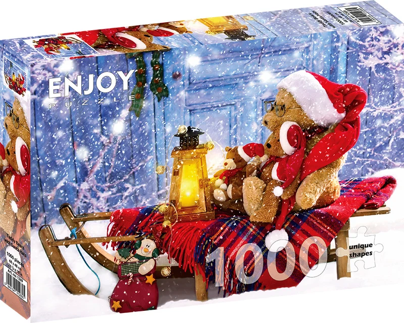 Teddy Bears with Santa Hats (1000pcs)