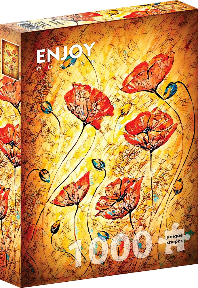 Red Poppies Painting (1000pcs)