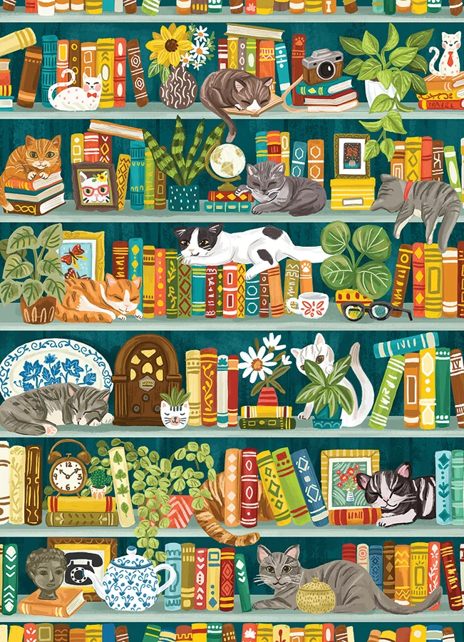 The Purrfect Bookshelf, Olivia Gibbs (1000pcs)