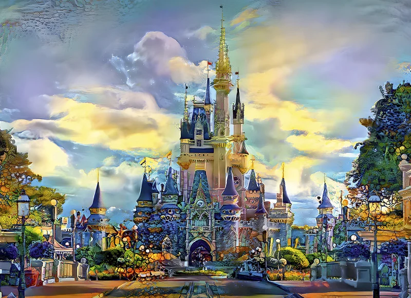DMG Walt Disney World Castle, Orlando, Floride, United States (1000pcs) (DAMAGED BOX)