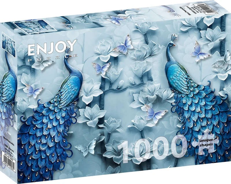 Blue Peacocks (1000pcs)