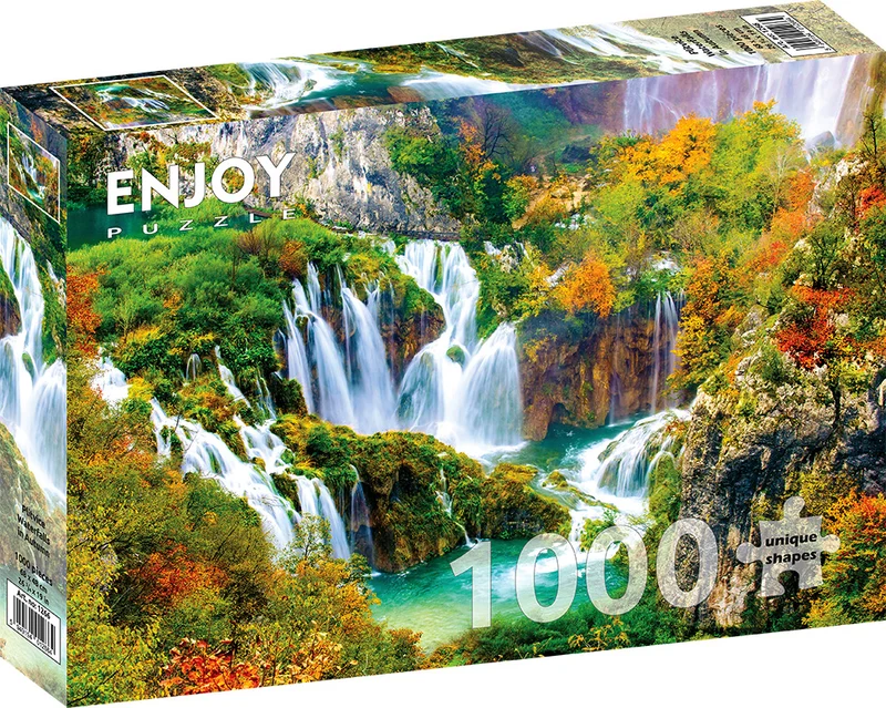 Plitvice Waterfalls in Autumn (1000pcs)