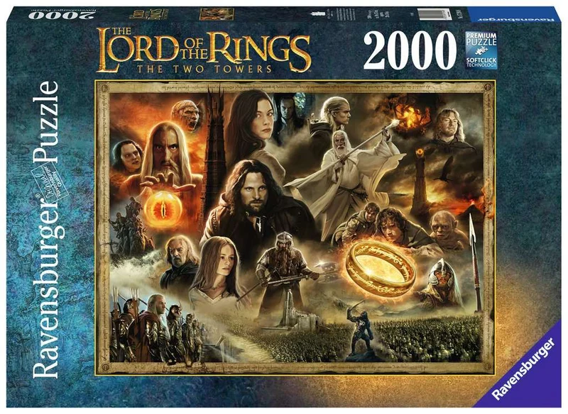 FREE Ravensburger LOTR: The Two Towers (2000pcs) (DAMAGED BOX)