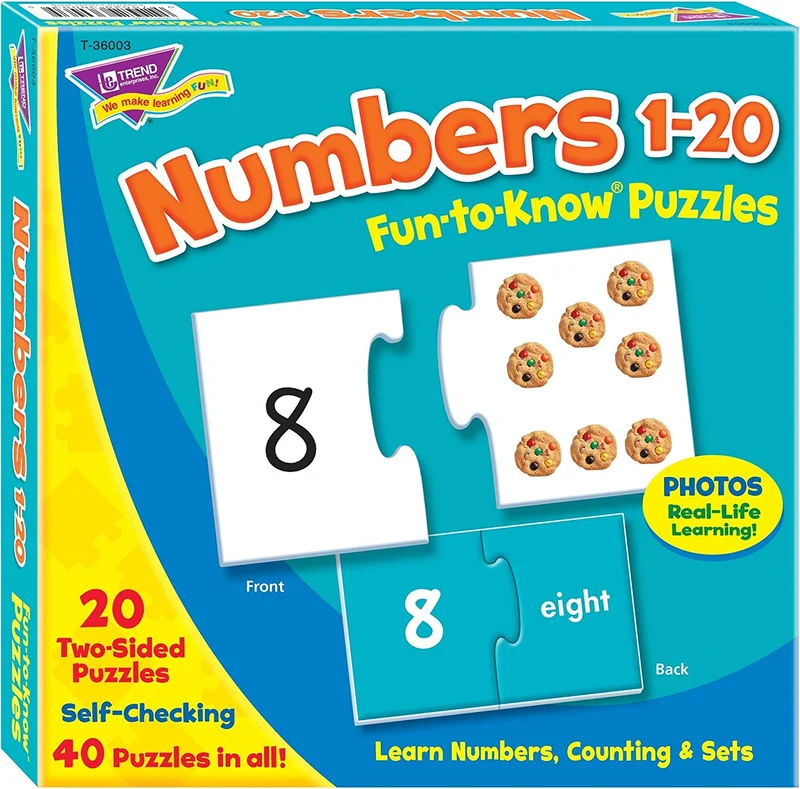 PFG Numbers 1-20 Fun-to-Know Puzzles (Usage/Used - PUZZLES FOR GOOD)