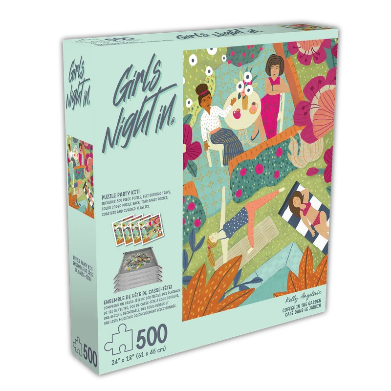 Girls Night In - Coffee in the Garden (Puzzle Party Kit) (500pcs)