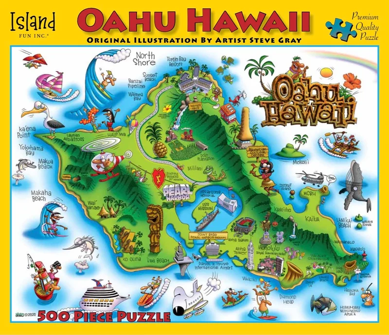 Oahu, Hawaii, Steve Gray (500pcs)