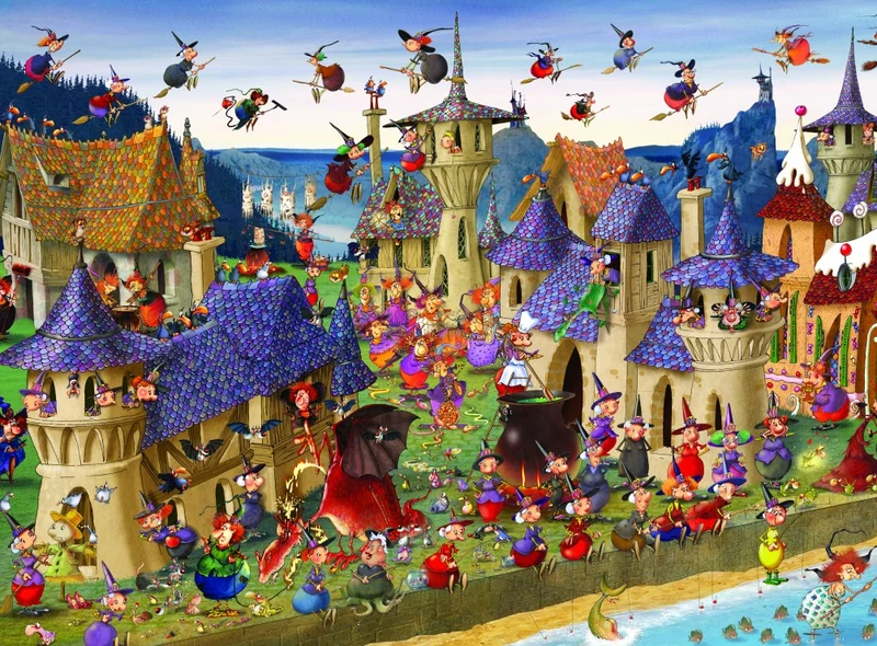 Puzzle François Ruyer: Witches (2000pcs)