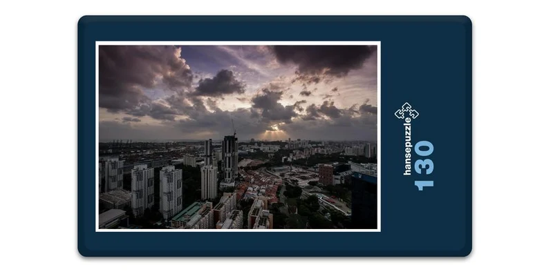 17204 Orte - Skyline der Großstadt Puzzle