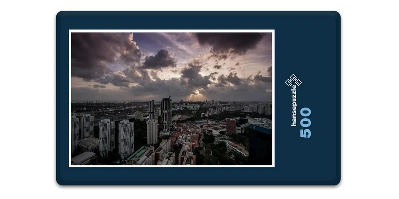 17204 Orte - Skyline der Großstadt Puzzle