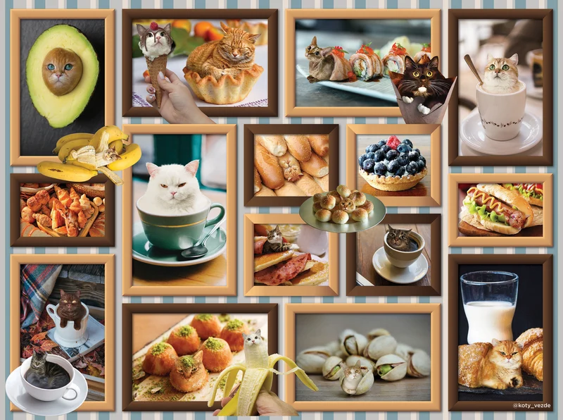 Cats Are Everywhere - Foodie Cats (1000pcs)