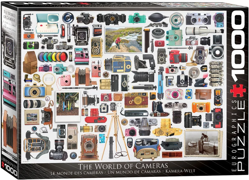 PFG The World of Cameras (1000pcs) Usage/Used - PUZZLES FOR GOOD