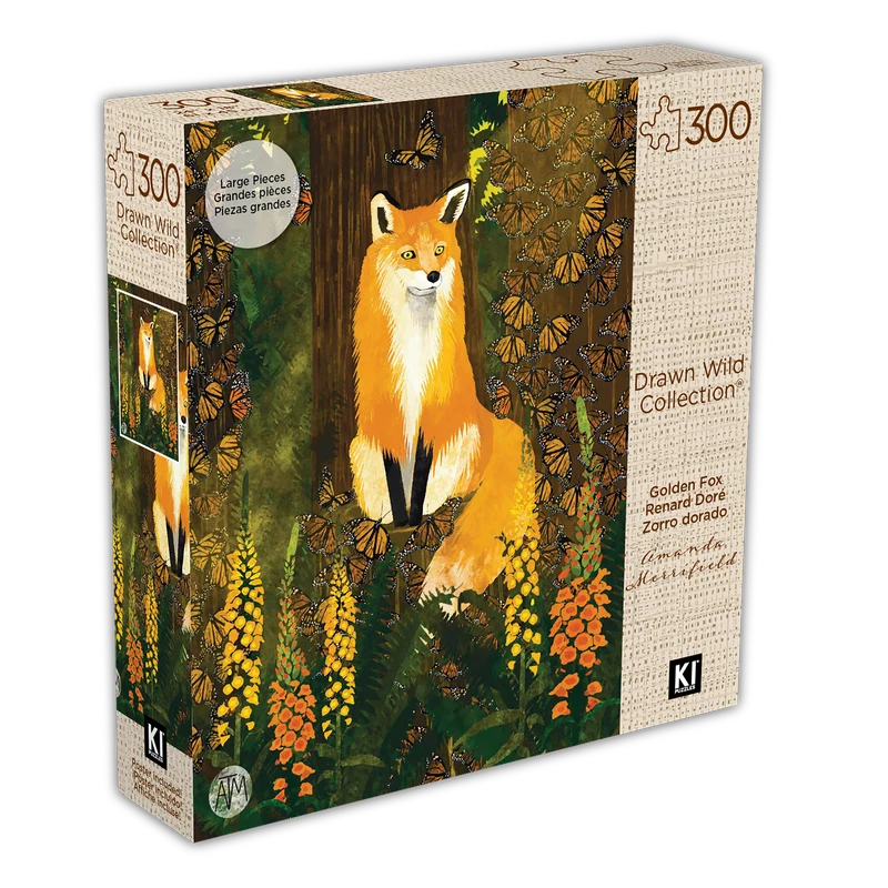 Drawn Wild - Golden Fox, Amanda Merrifield (300pcs)