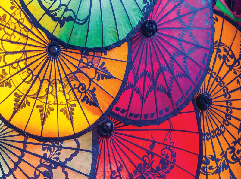 Colorful World - Asian Oil Paper Umbrellas (750pcs)