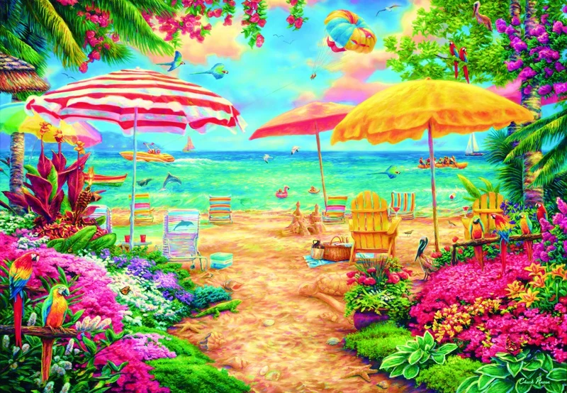 DMG A Perfect Day at the Beach, Chuck Pinson (1000pcs) (DAMAGED BOX)