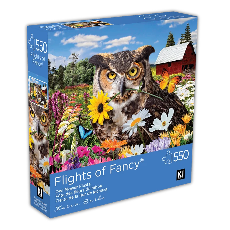 Flights of Fancy - Owl Flower Fiesta (550pcs)