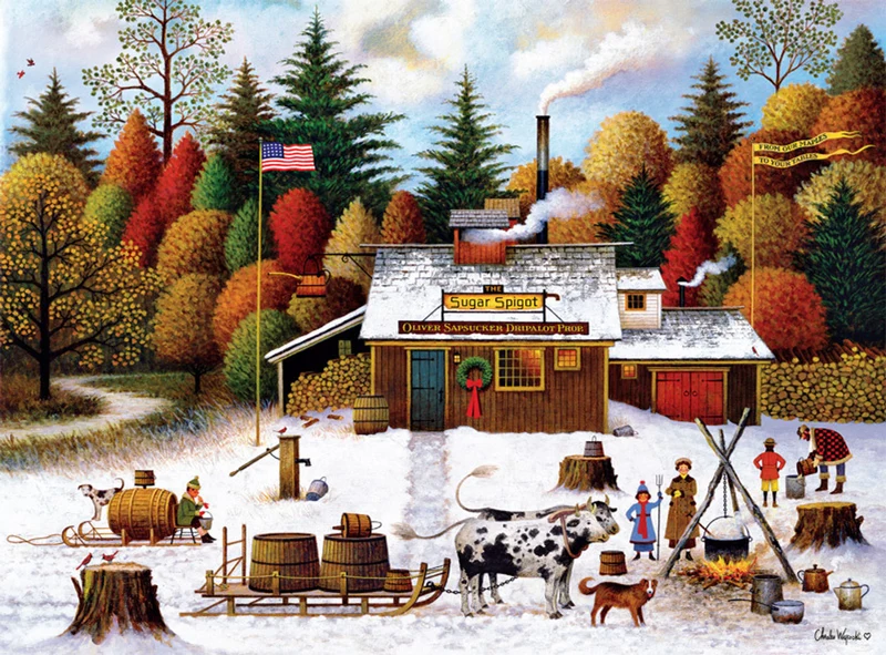 Vermont Maple Tree Tappers, Charles Wysocki (1000pcs)