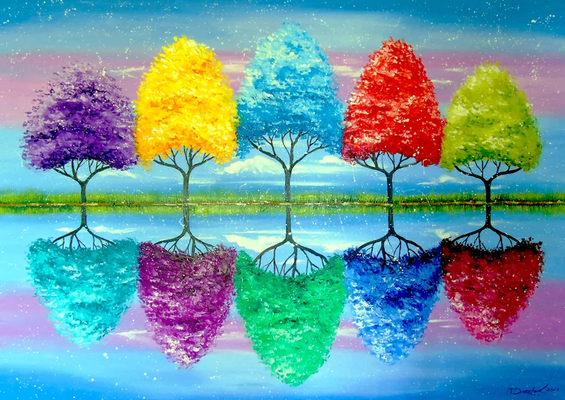 Each Tree Has Its Own Colorful History (1000pcs)