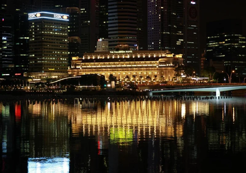 17146 Orte - Singapure bei Nacht Puzzle