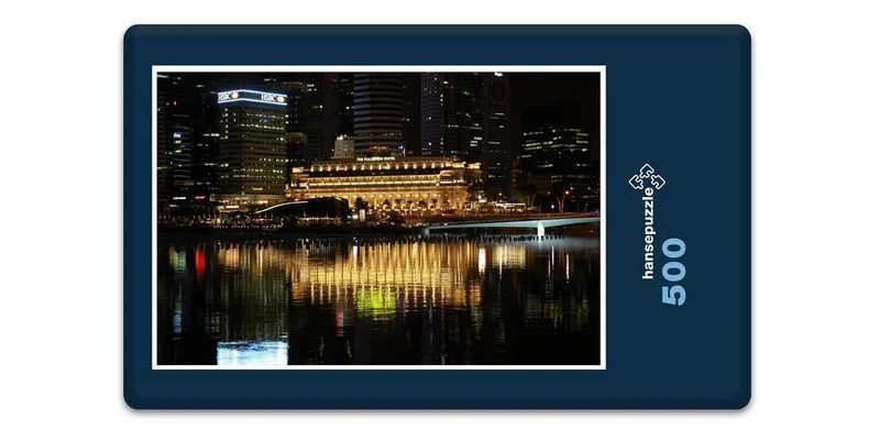 17146 Orte - Singapure bei Nacht Puzzle