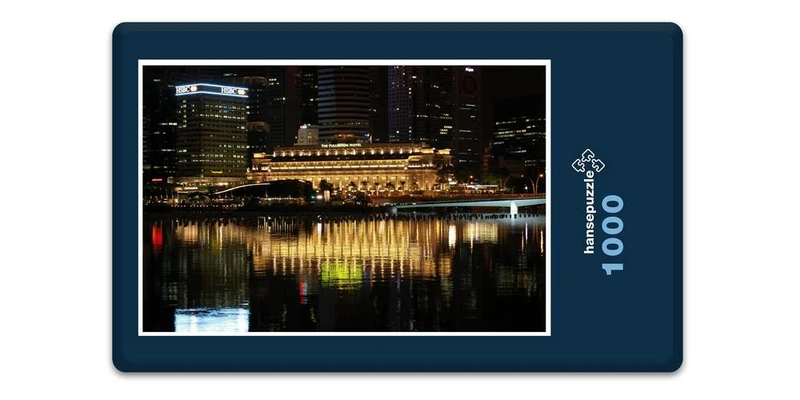 17146 Orte - Singapure bei Nacht Puzzle