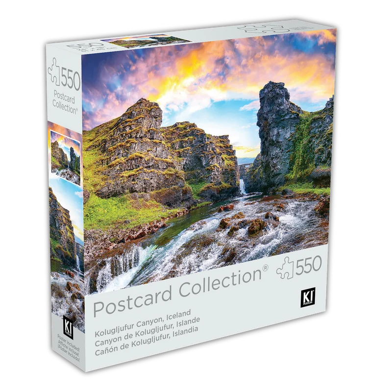 Postcard Collection - Kolugljufur Canyon, Iceland (550pcs)