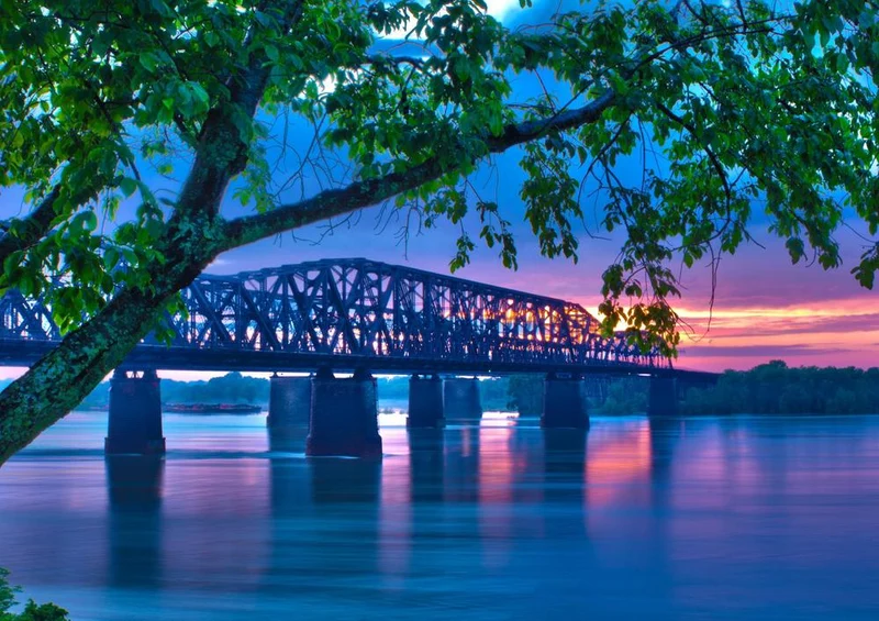 17275 Orte - Mississippi-Brücke Puzzle