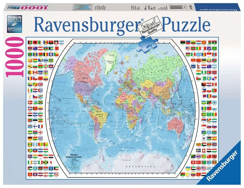DMG Ravensburger Political World Map(1000pcs) (DAMAGED BOX)