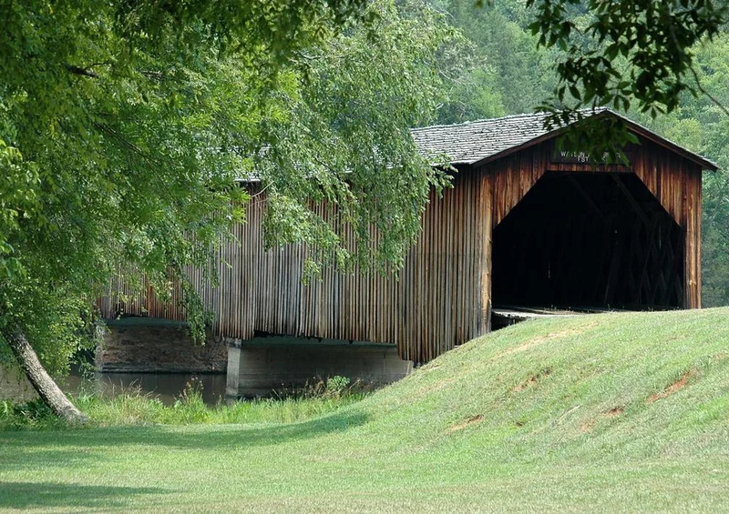 17287 Gebäude - Holz-Brücke Puzzle