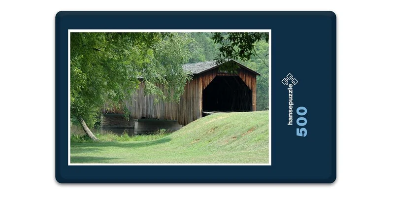 17287 Gebäude - Holz-Brücke Puzzle