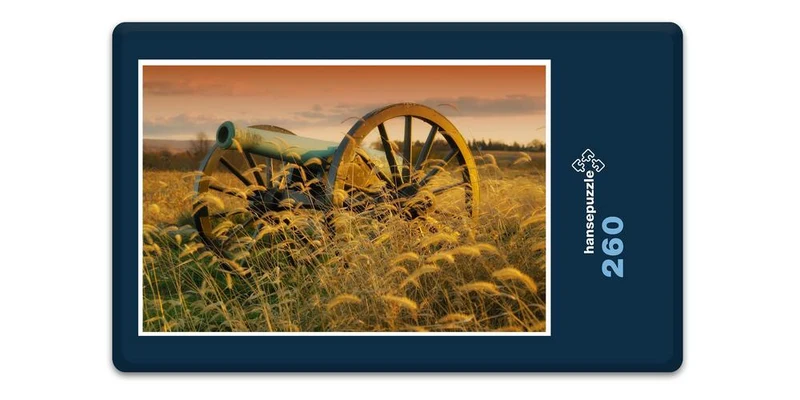 17289 Orte - Kanone im Feld Puzzle