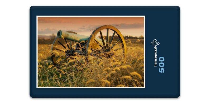 17289 Orte - Kanone im Feld Puzzle