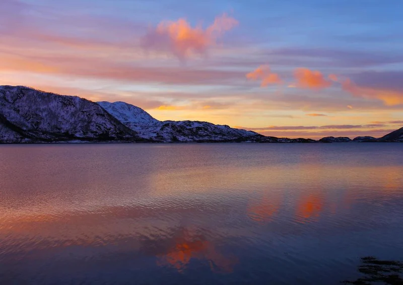 22572 Natur - Sonnenuntergang am Wasser Puzzle
