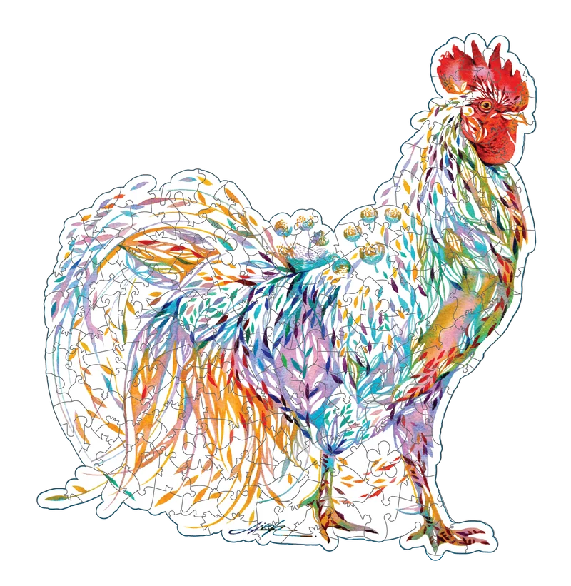 Rooster, Hiroki Takeda (150pcs) (Wooden)