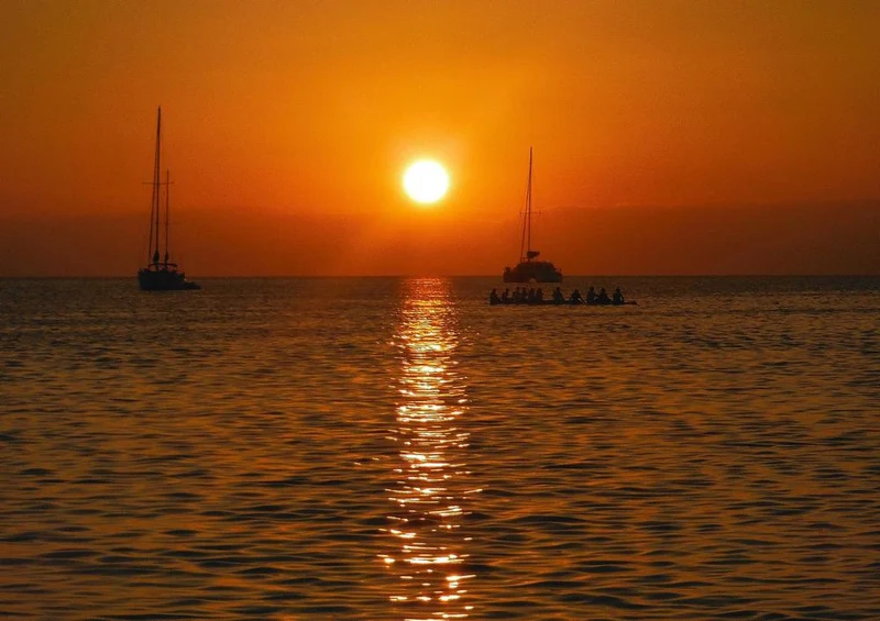 25258 Natur - Sonnenuntergang am Wasser Puzzle