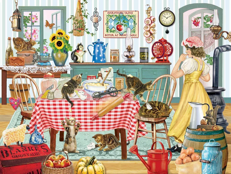 Country Collection - Kittens In The Kitchen, Rosiland Solomon (750pcs)